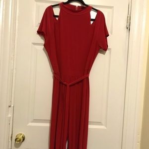 Red jumpsuit